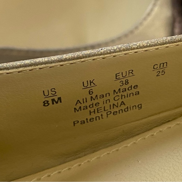 Naturalizer Size 8 Helina Flats Gold Taupe Nude Patent Toe Flexible N5 Comfort - Picture 4 of 10